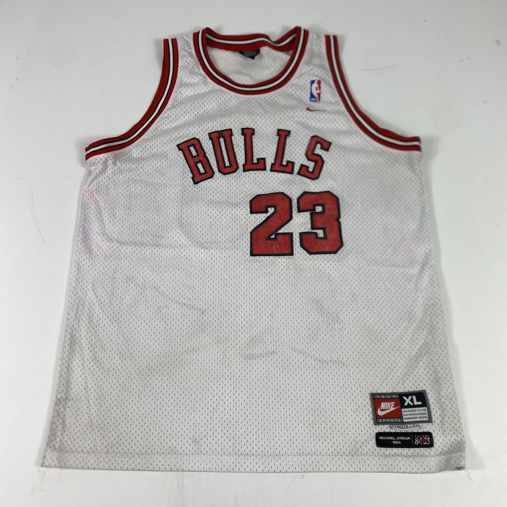Michael Jordan Chicago Bulls Jersey Nike Team Flight 8403 Mens XL +2 Vintage 90s